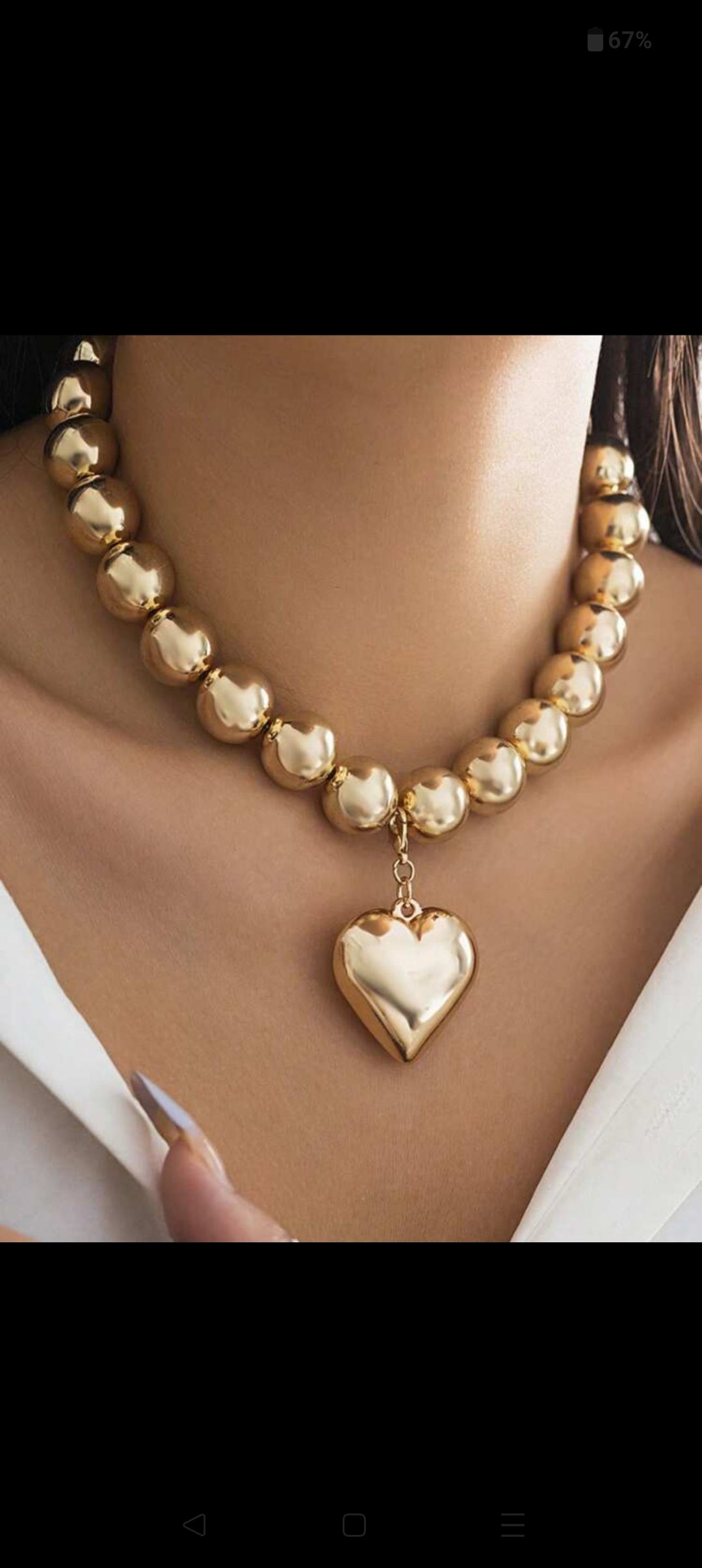 Gold Heart Necklace