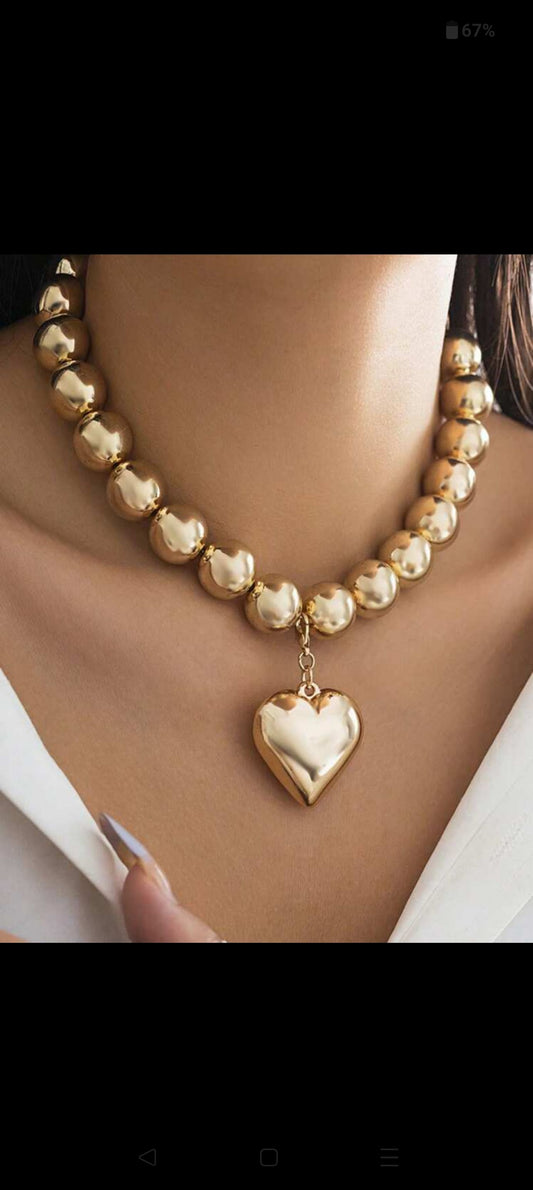 Gold Heart Necklace