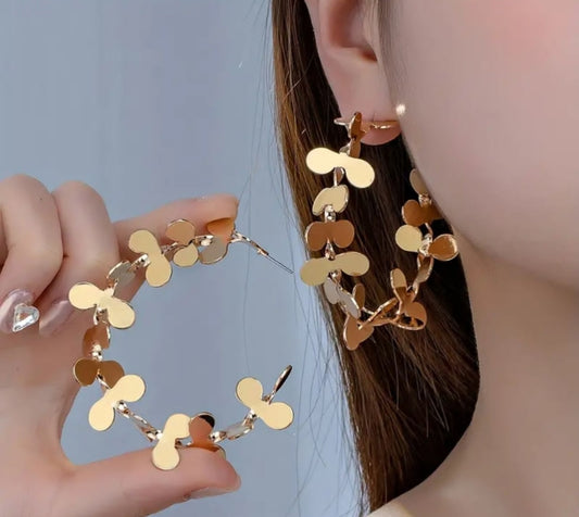 Luna Petal Hoops